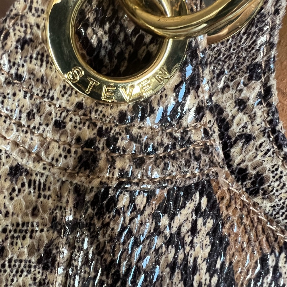 Steven By Steve Madden Vegan Python Snakeskin Lar… - image 4